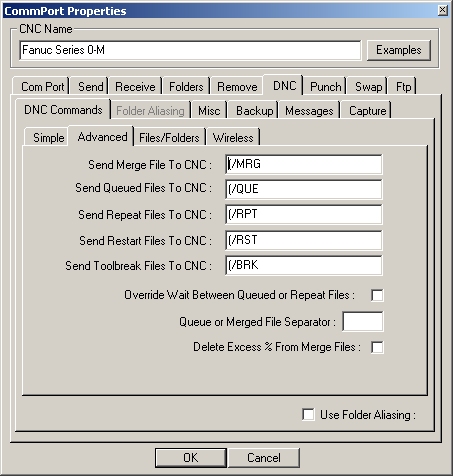 ProNC RS232 DNC Commands