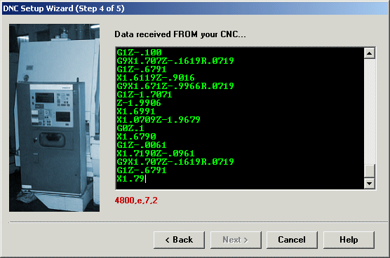 DNC Setup wizard for easy CNC setups